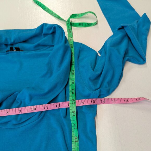 Theory Size Small Mock Turtleneck Top Cerulean - Picture 13 of 13